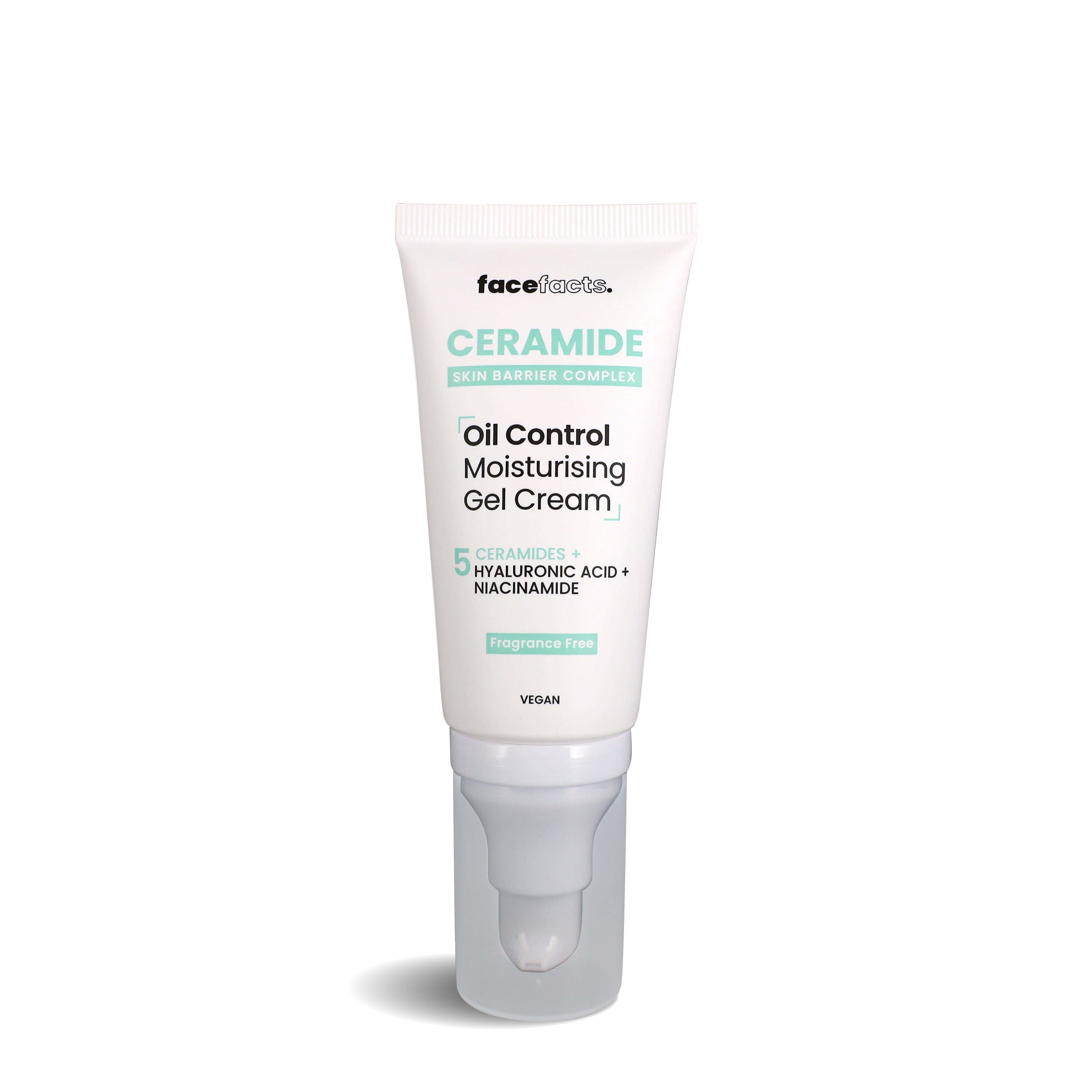 Ceramide Moisturising Gel Face Cream Ideal For Oil Prone Skin FaceFacts Ceramide Moisturising Gel Face Cream Ideal For Oil Prone Skin FaceFacts