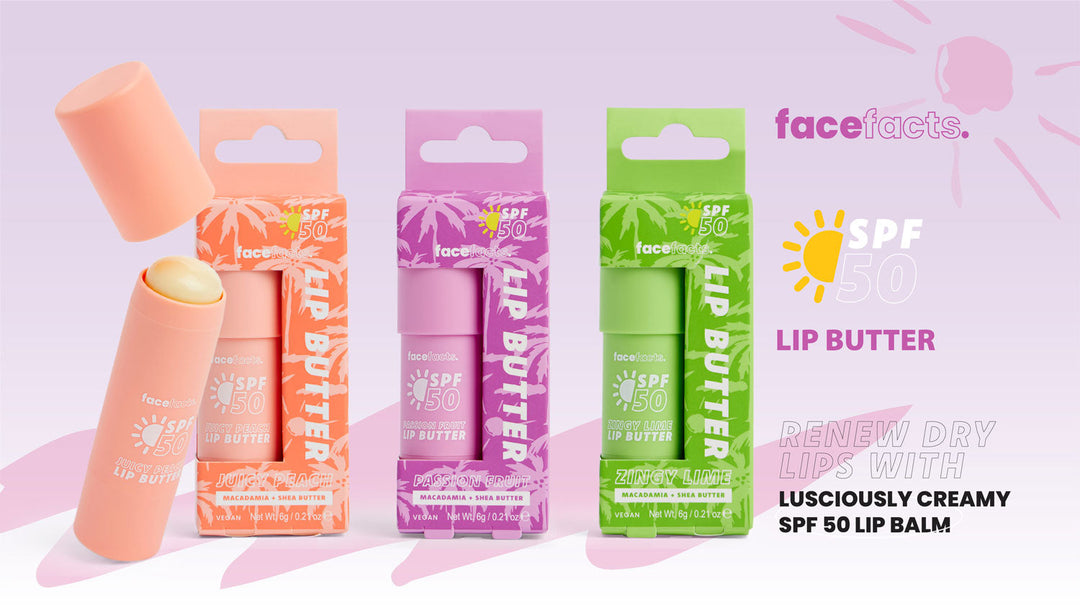 Protect Your Lips with Face Facts SPF 50 Lip Butters