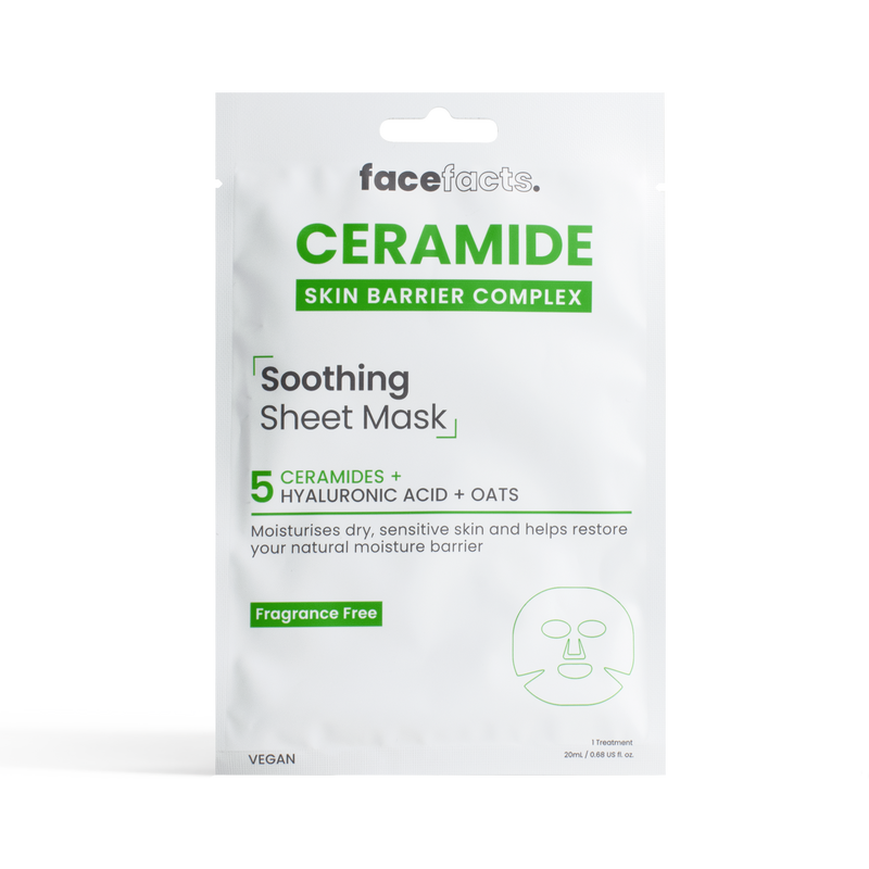 Ceramide Soothing Sheet Mask Ideal For Dry Sensitive Skin FaceFacts ceramide-soothing-sheet-mask-ideal-for-dry-sensitive-skin-facefacts