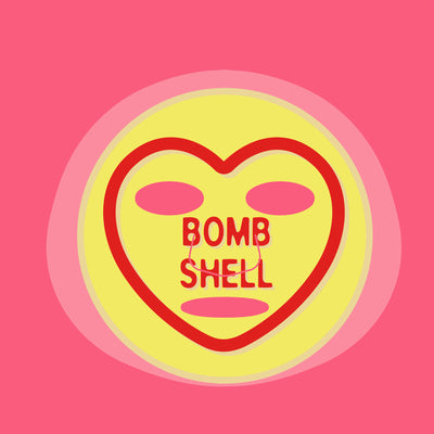 Love Hearts Bomb Shell Soothing Printed Sheet Mask