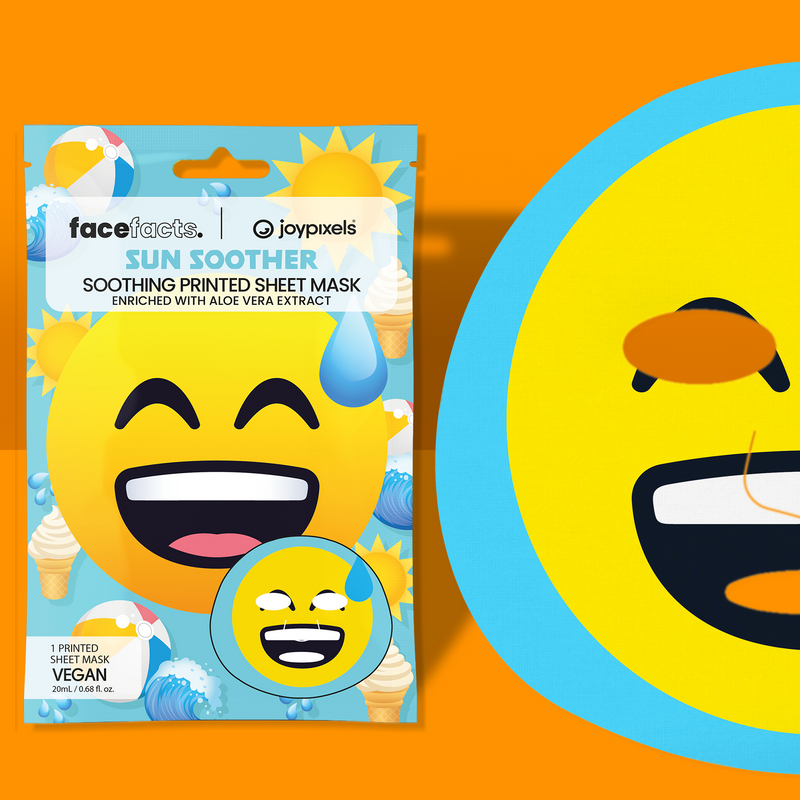 Joy Pixels Sun Soother Soothing Printed Sheet Mask