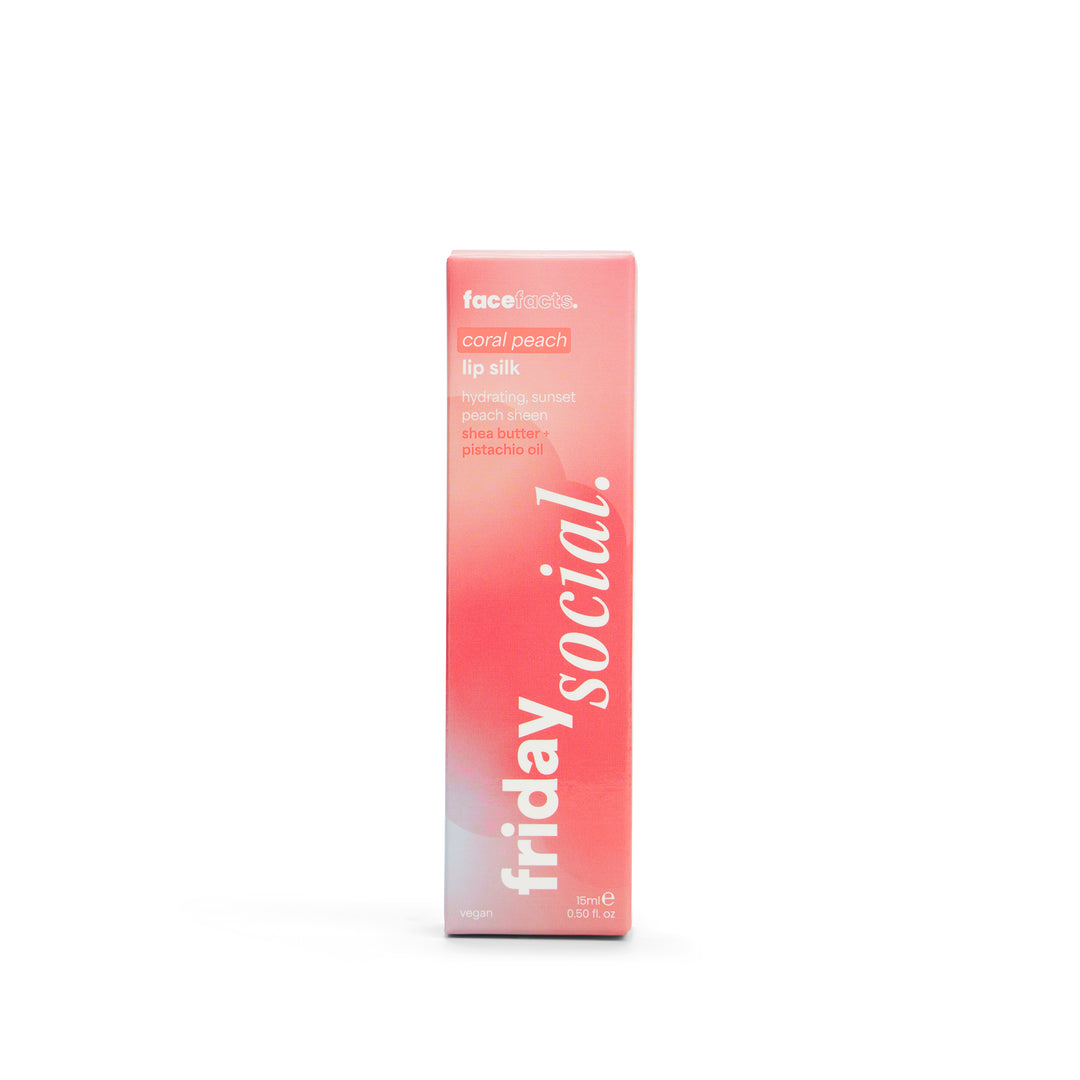 Friday Social Coral Peach Lip Silk