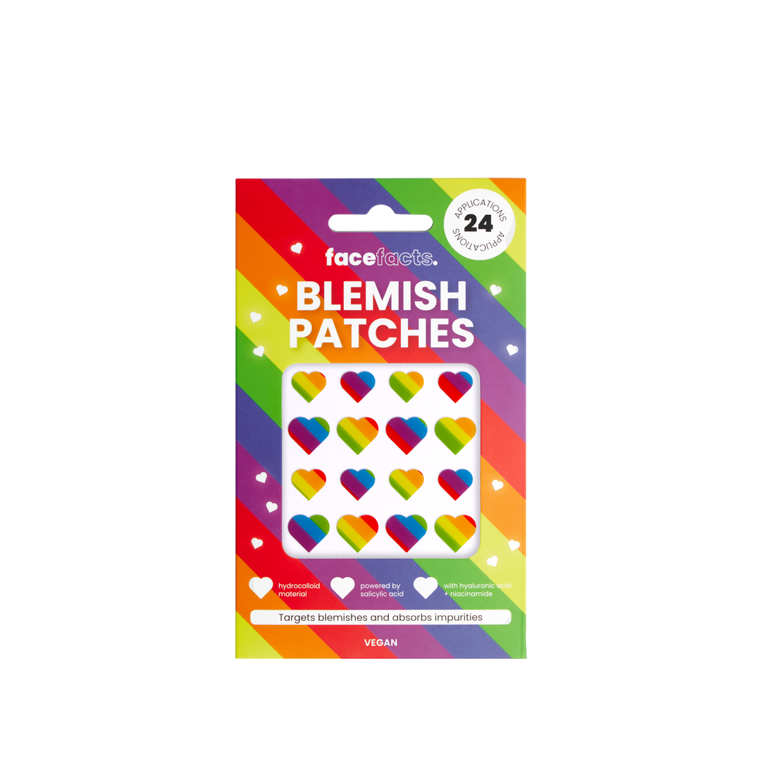 Hydrocolloid Blemish Patches - Rainbow Hearts