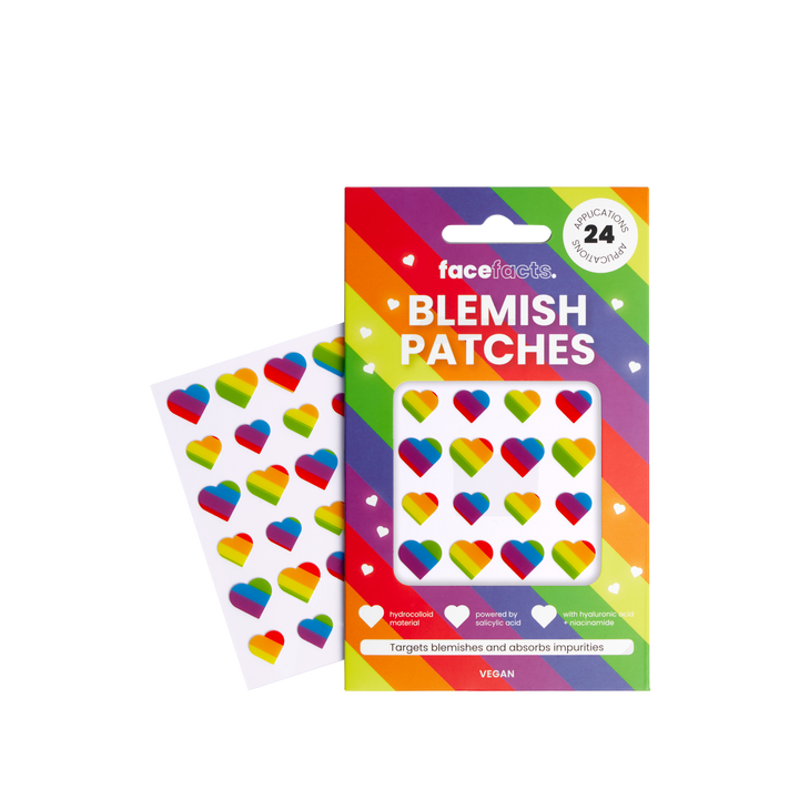 Hydrocolloid Blemish Patches - Rainbow Hearts