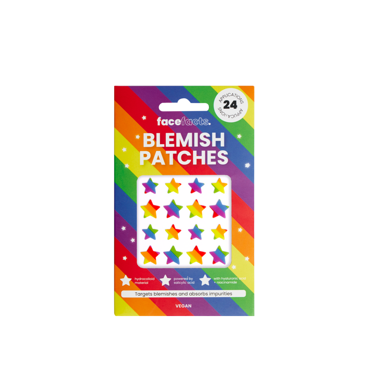 Hydrocolloid Blemish Patches - Rainbow Stars