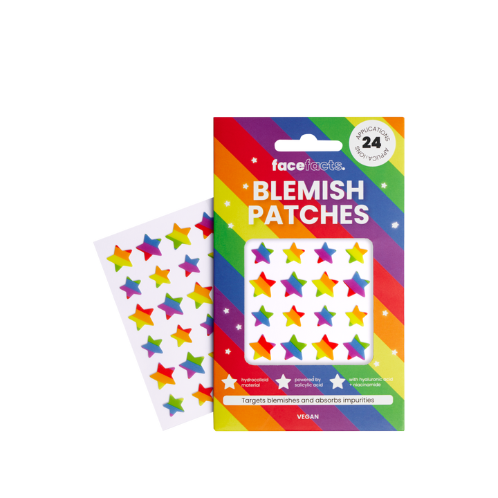 Hydrocolloid Blemish Patches - Rainbow Stars