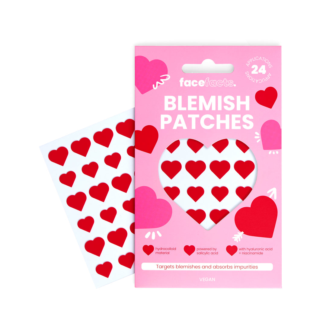 Hydrocolloid Blemish Patches - Red Hearts
