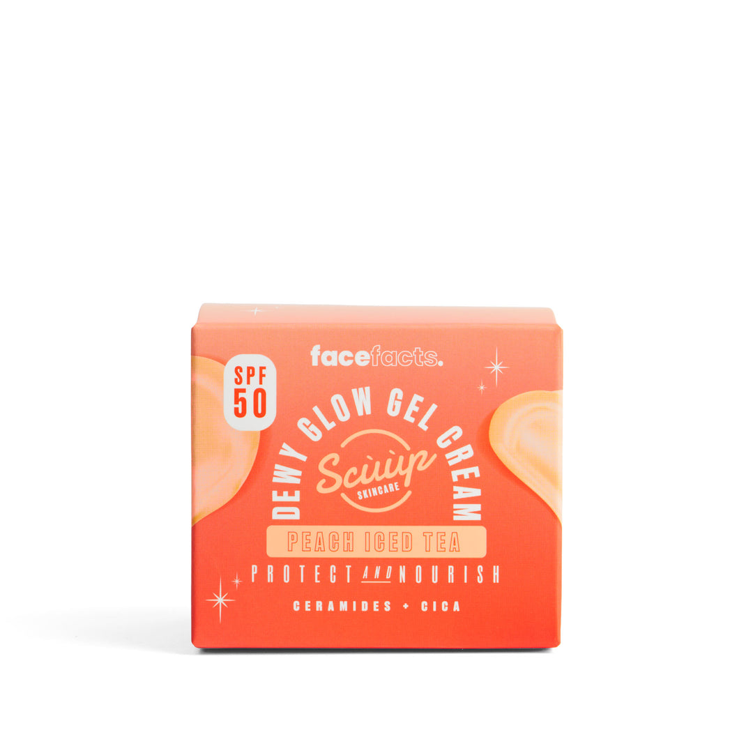 Scủủp Peach Iced Tea SPF 50 Dewy Glow Gel Cream