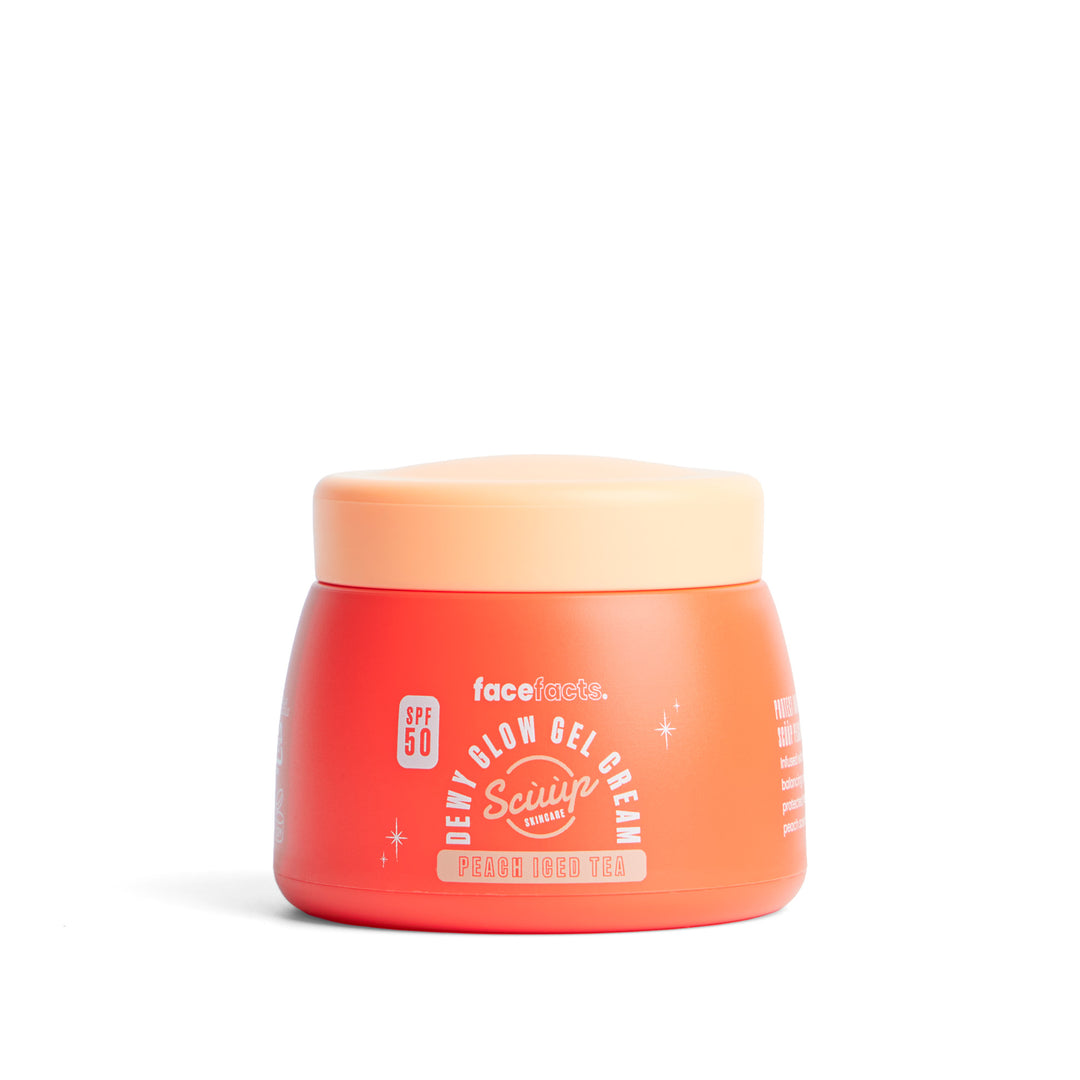 Scủủp Peach Iced Tea SPF 50 Dewy Glow Gel Cream