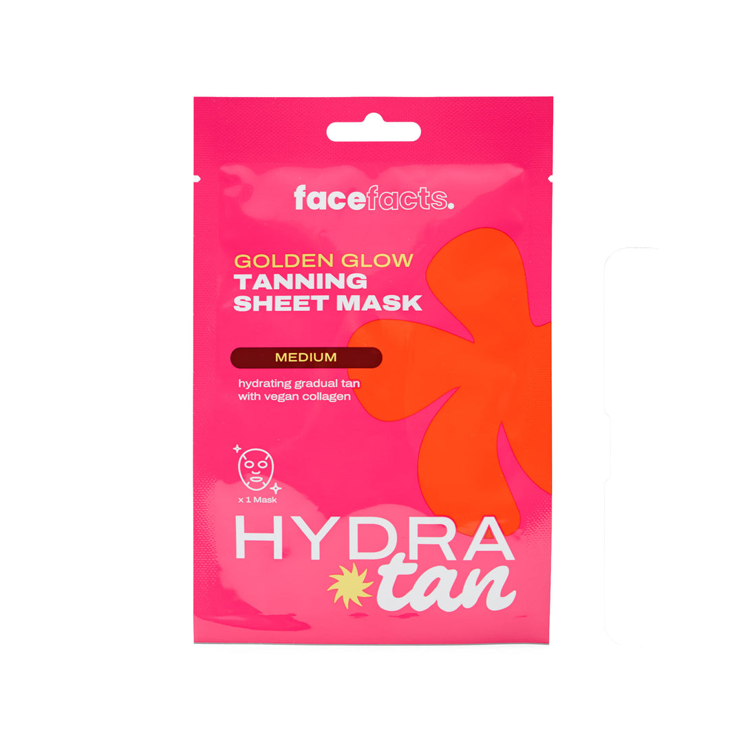HydraTan Medium Golden Glow Tanning Sheet Mask