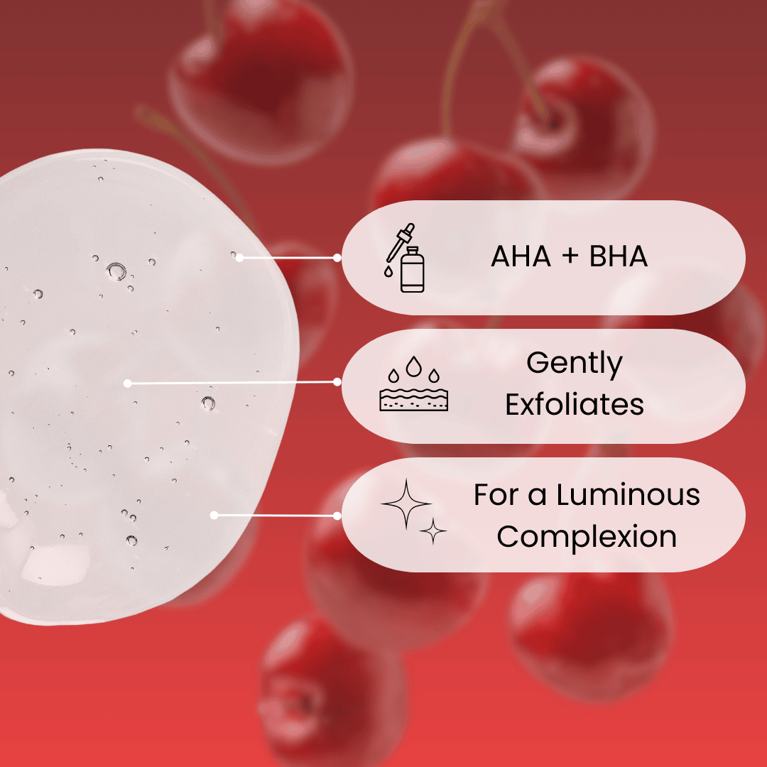 Cherry Bliss AHA + BHA Brightening Toner