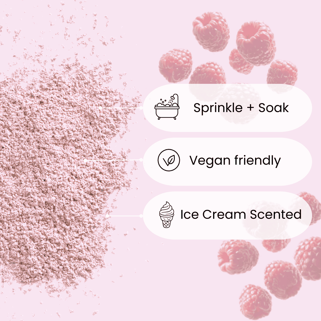 Scủủp Raspberry Ripple Sweet Bath Sprinkles
