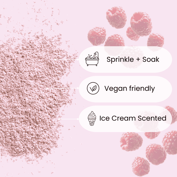 Scủủp Raspberry Ripple Sweet Bath Sprinkles