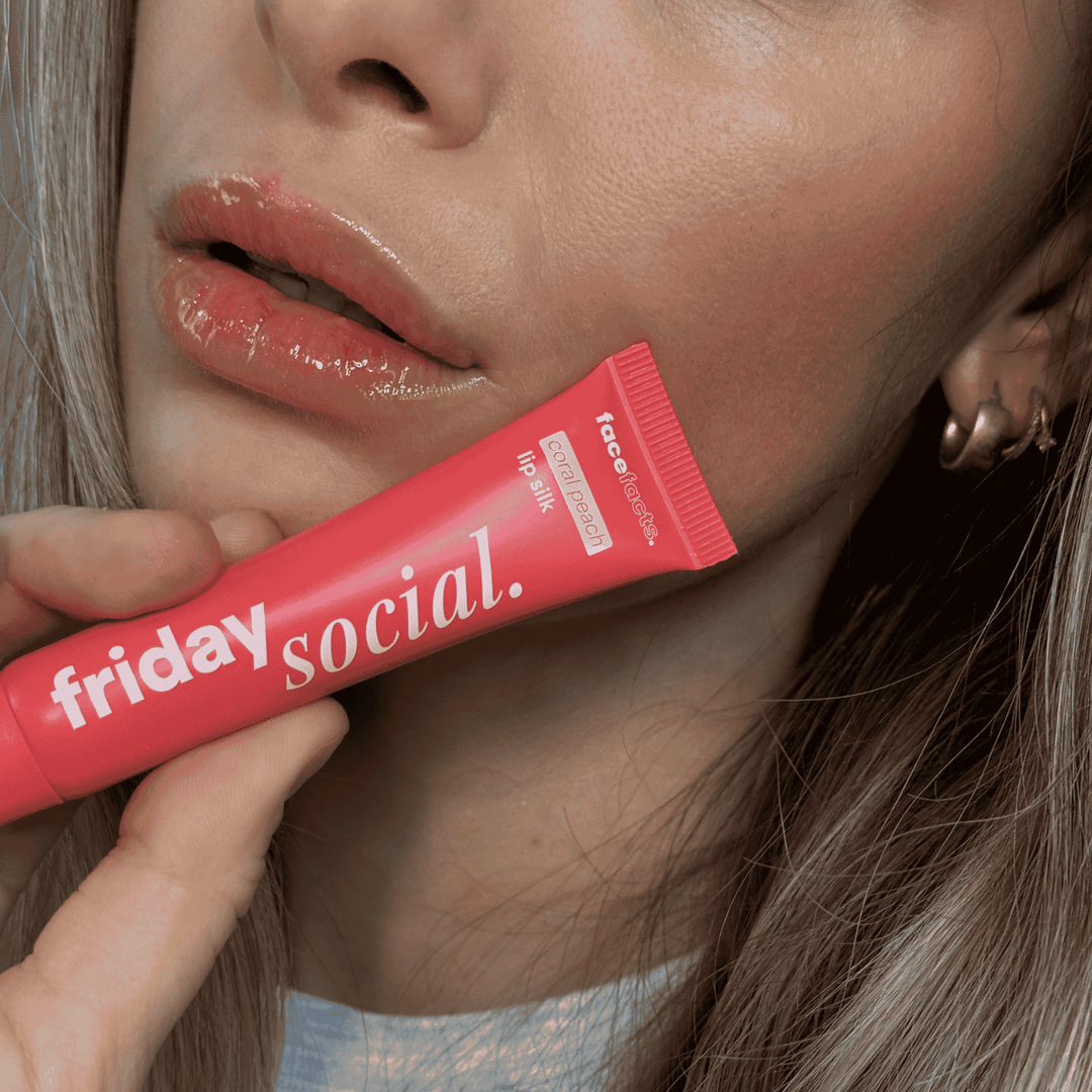 Friday Social Coral Peach Lip Silk