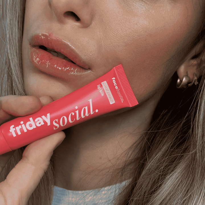 Friday Social Coral Peach Lip Silk
