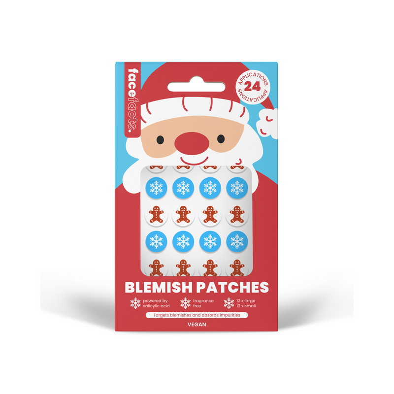 Face Facts Hydrocolloid Blemish Patches - Ginger Bread & Snowflake