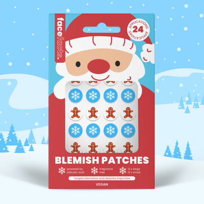 Face Facts Hydrocolloid Blemish Patches - Ginger Bread & Snowflake