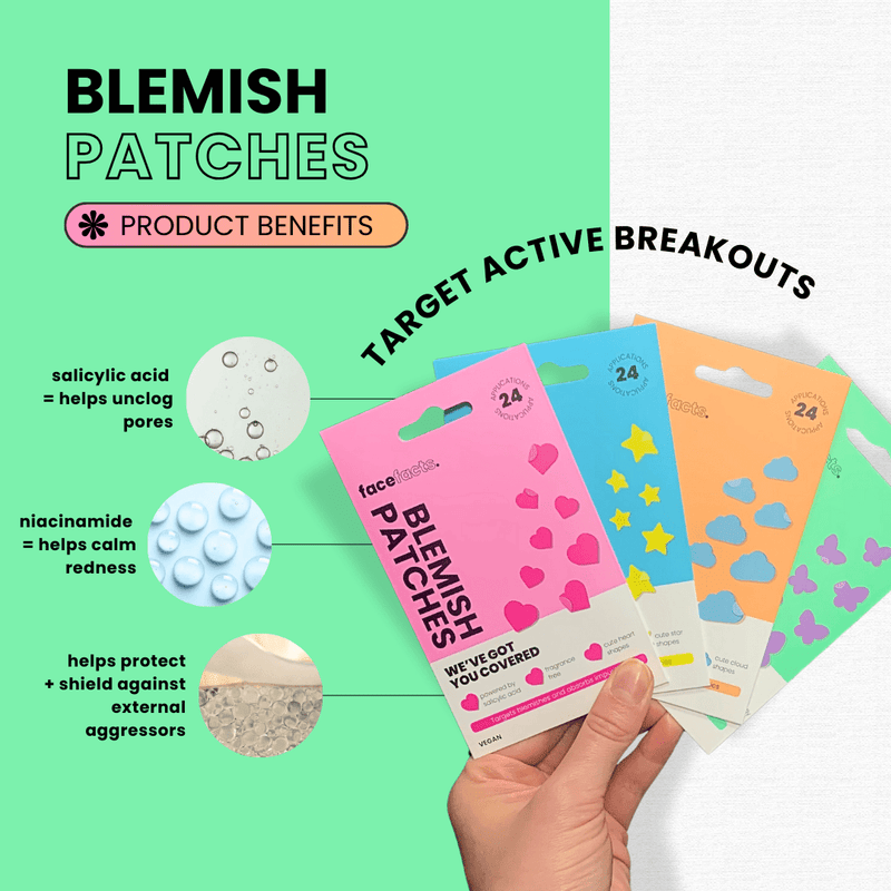 Face Facts X Joy Pixels Feeling Lucky Blemish Patches