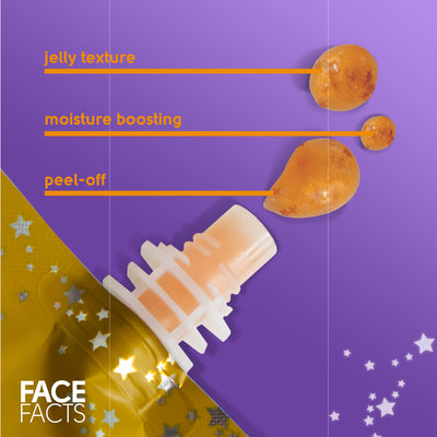 Sparkling Gold Peel-Off Glitter Face Mask